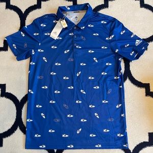 NWT Adidas Golf Staff Print Polo